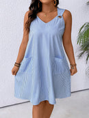 Vestido Feminino Reto sem Mangas - Naya. Plus Size