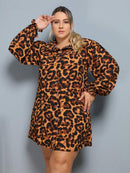 Vestido Camisa Feminino Xadrez com Manga Longa - Laila. Plus Size