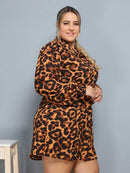 Vestido Camisa Feminino Xadrez com Manga Longa - Laila. Plus Size