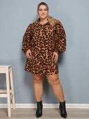 Vestido Camisa Feminino Xadrez com Manga Longa - Laila. Plus Size