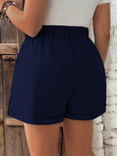 Short Feminino de Cintura com Cordão e Bolsos - Anastasia. Plus Size