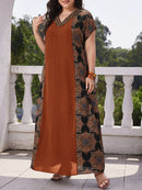 Túnica Feminina reto de manga curta morcego - Samira. Plus Size