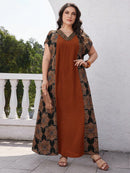 Túnica Feminina reto de manga curta morcego - Samira. Plus Size