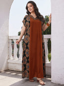 Túnica Feminina reto de manga curta morcego - Samira. Plus Size