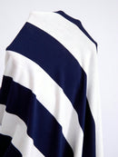 Vestido Feminino de Manga Curta e Listras Folgado - Taila. Plus Size