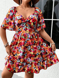 Vestido Feminino Estampado Floral Boho - Zélia. Plus Size
