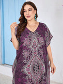 Túnica Feminina Árabe Com Fenda Lateral - Talita. Plus Size