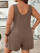 Macação Feminino com bolsos duplos - Kerliane. Plus Size