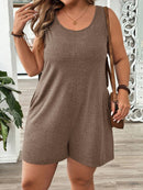 Macação Feminino com bolsos duplos - Kerliane. Plus Size