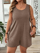 Macação Feminino com bolsos duplos - Kerliane. Plus Size