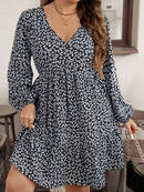 Vestido Feminino Smock com Manga Lanterna - Jade. Plus Size