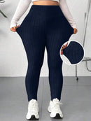 Legging Feminina Canelada de Cintura Alta - Eny. Plus Size