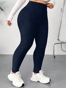Legging Feminina Canelada de Cintura Alta - Eny. Plus Size