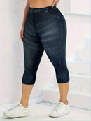 Calça Jeans Feminina Capri Skinny - Viviane. Plus Size