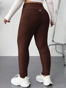Legging Feminina Canelada de Cintura Alta - Eny. Plus Size