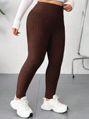 Legging Feminina Canelada de Cintura Alta - Eny. Plus Size