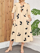 Vestido feminino longo estampado Sabrina. Plus Size