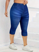 Calça Jeans Feminina Capri Skinny - Viviane. Plus Size