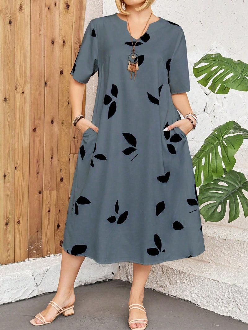 Vestido feminino longo estampado Sabrina. Plus Size (cópia)