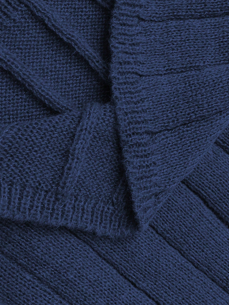 Conjunto Feminino Suéter de Malha Grossa e Calça Reta - Manuela. Plus Size