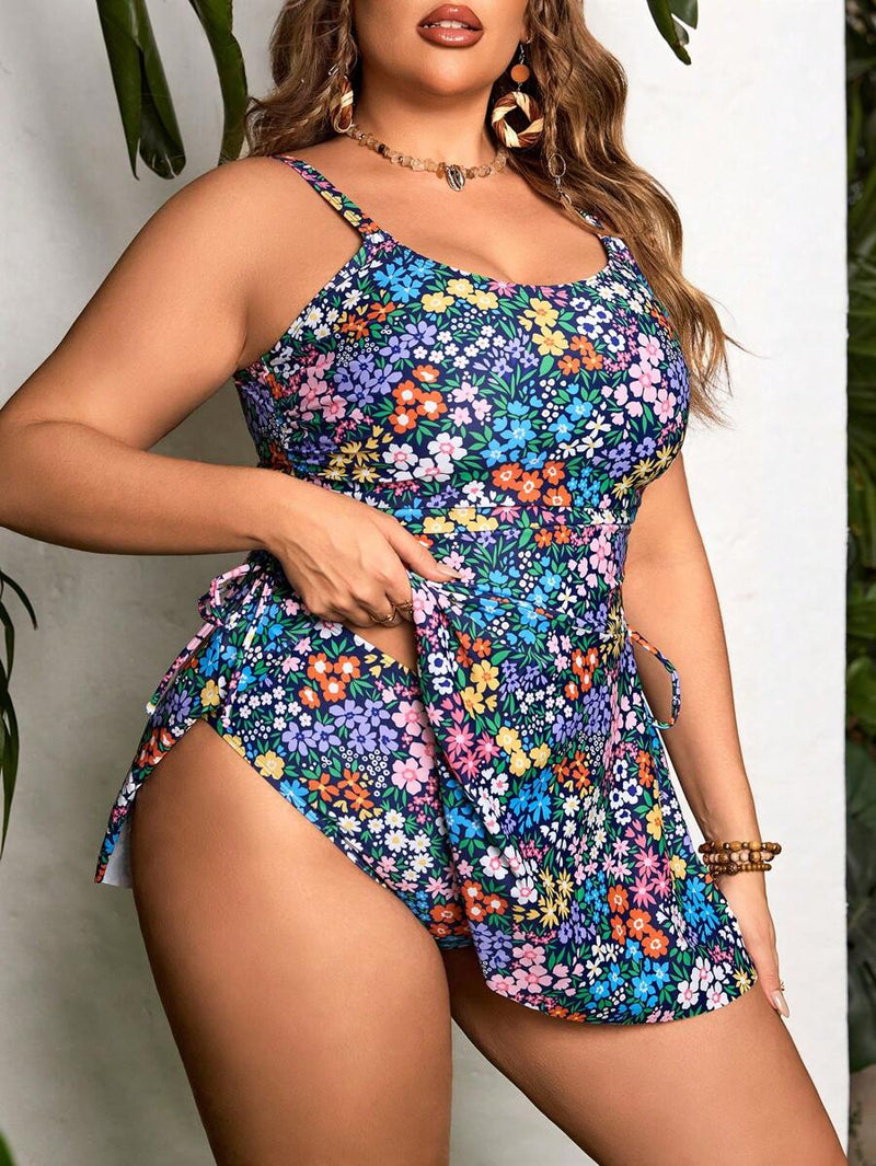 Tankini Feminino Decote em U, Laço - Lorraine. Plus Size