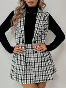 Conjunto Feminino Colete   Saia Evasê - Marina. Plus Size