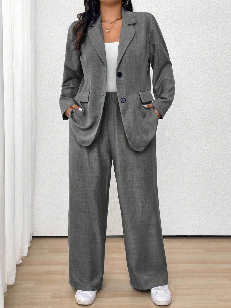 Conjunto Feminino Blazer e Calça - Adriana. Plus Size