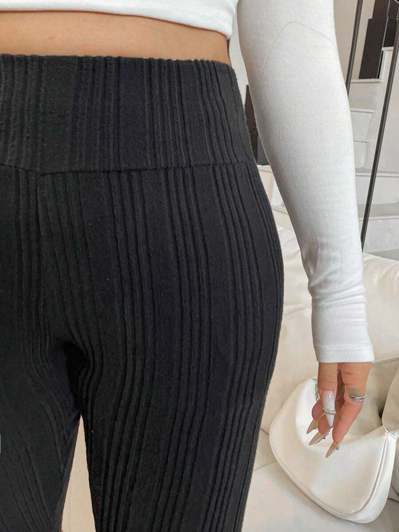 Legging Feminina Canelada de Cintura Alta - Eny. Plus Size