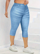 Calça Jeans Feminina Capri Skinny - Viviane. Plus Size