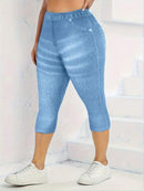 Calça Jeans Feminina Capri Skinny - Viviane. Plus Size