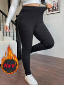 Legging Feminina Canelada de Cintura Alta - Eny. Plus Size