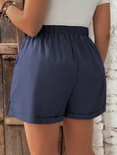 Short Feminino de Cintura com Cordão e Bolsos - Anastasia. Plus Size