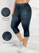 Calça Jeans Feminina Capri Skinny - Viviane. Plus Size