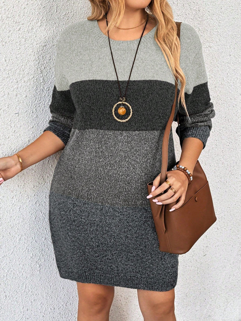 Vestido Feminino de Malha Casual - Tânia. Plus Size