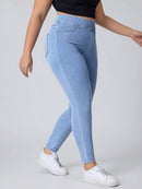 Calça jeans Feminina Elástica Slim Fit - Catarina. Plus Size