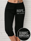 Calça Capri Feminina com Cordão na Cintura - Alessia. Plus Size