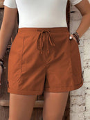 Short Feminino de Cintura com Cordão e Bolsos - Anastasia. Plus Size