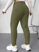 Legging Feminina Canelada de Cintura Alta - Eny. Plus Size