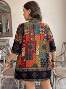 Conjunto Feminino  de Quimono de Manga Curta e Short - Vick. Plus Size