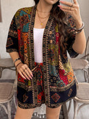 Conjunto Feminino  de Quimono de Manga Curta e Short - Vick. Plus Size