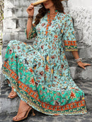 Vestido Feminino Longo de Manga Média - Mayra. Plus Size