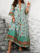 Vestido Feminino Longo de Manga Média - Mayra. Plus Size