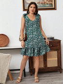 Vestido Feminino Decoração de Laço nos Ombros - Angeline. Plus Size