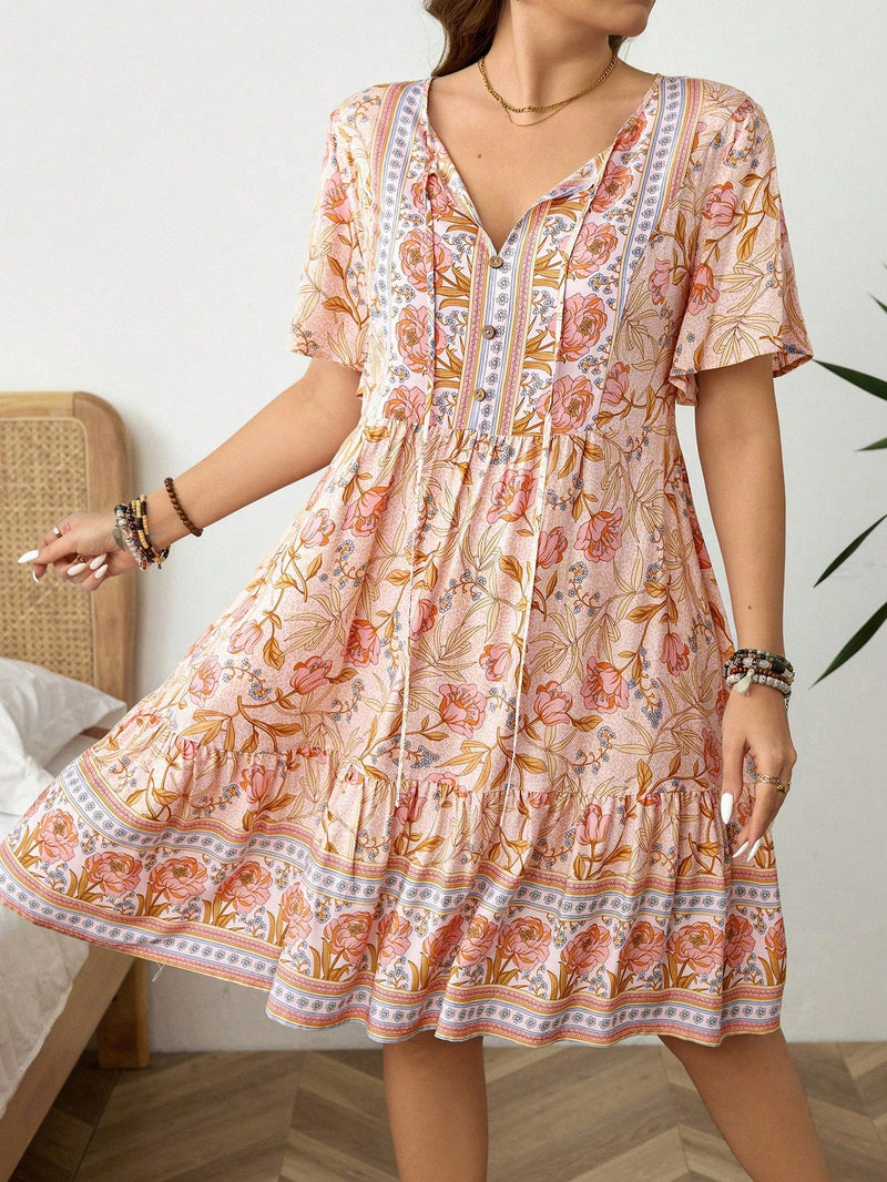 Vestido Feminino com Estampa Floral - Ina. Plus Size