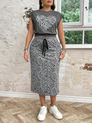 Conjunto Feminino de 2 peças de Saia e Top - Celina. Plus Size