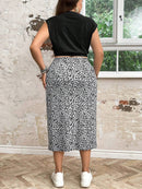 Conjunto Feminino de 2 peças de Saia e Top - Celina. Plus Size