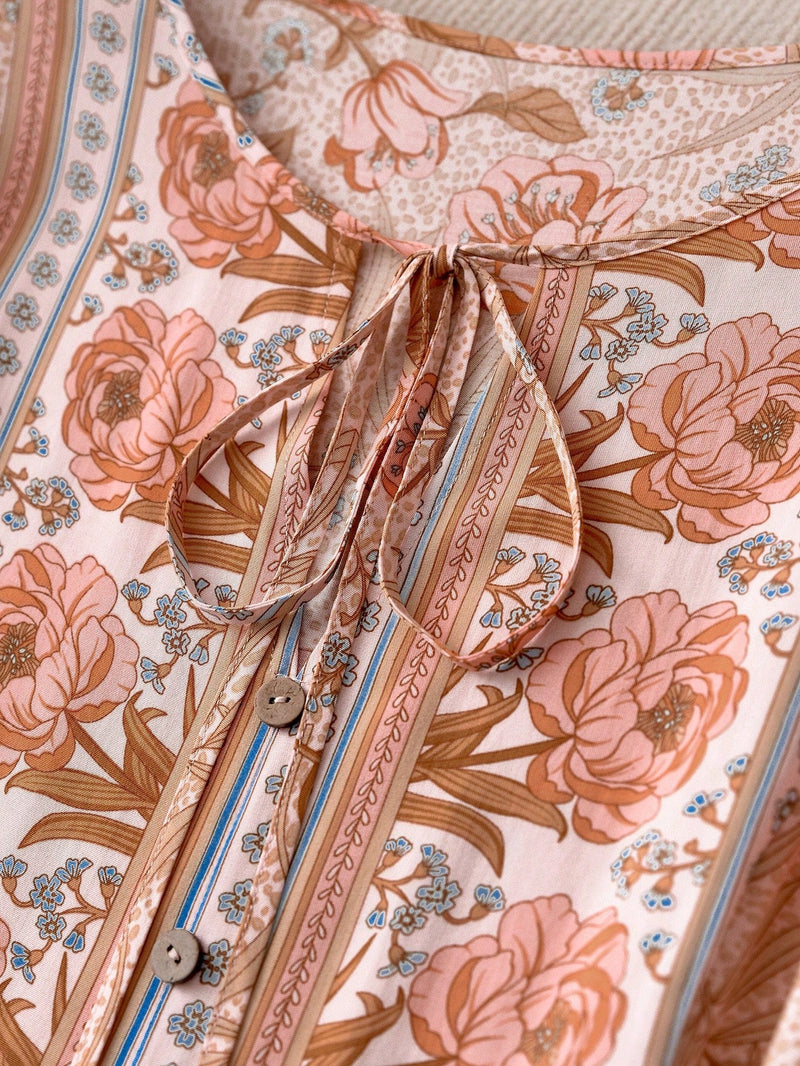 Vestido Feminino com Estampa Floral - Ina. Plus Size