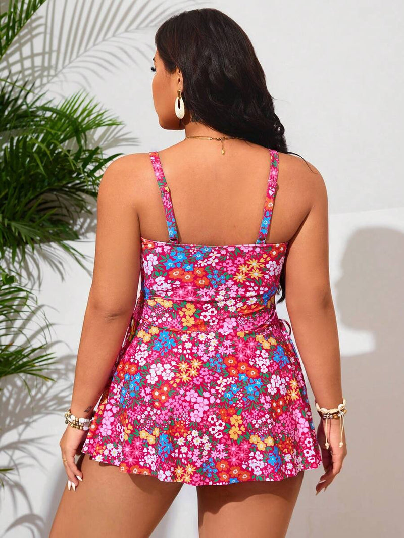 Tankini Feminino Decote em U, Laço - Lorraine. Plus Size