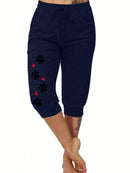 Calça Capri Feminina com Cordão na Cintura - Alessia. Plus Size