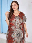 Túnica Feminina Árabe Com Fenda Lateral - Talita. Plus Size